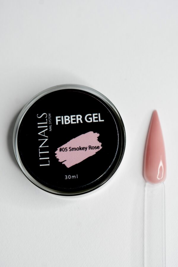 FIBER GEL ” Litnails ” #05 Smokey Rose , 30ml